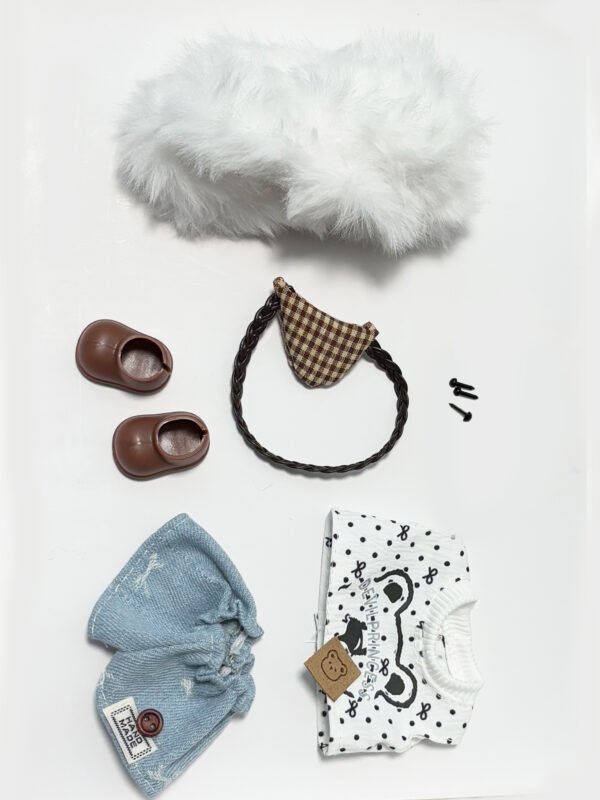 Retro Dot Bear Pipe Cleaners Craft DIY Kit - Image 5