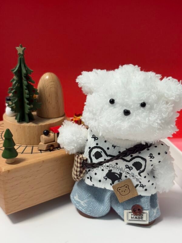 Retro Dot Bear Pipe Cleaners Craft DIY Kit - Image 2