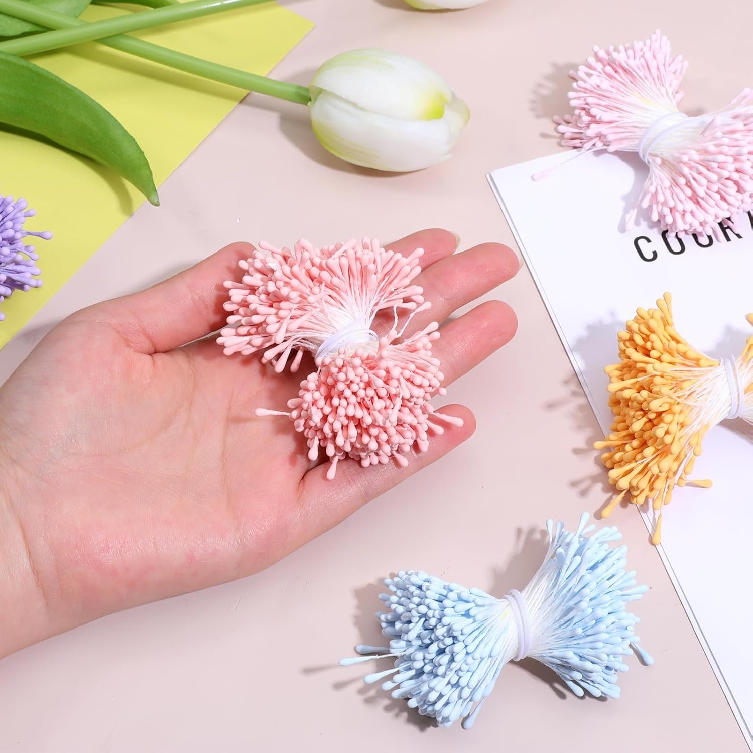 Stamens for Crafts | Artificial Flower Stamens | 6 Color